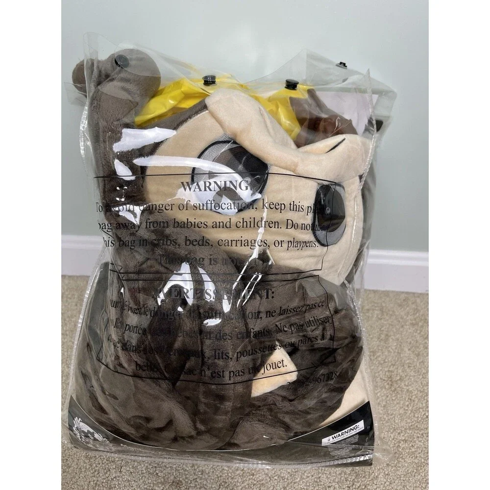 Spirit Halloween Monkey Mascot Costume Kids Child Size S/M Inflatable Banana EUC